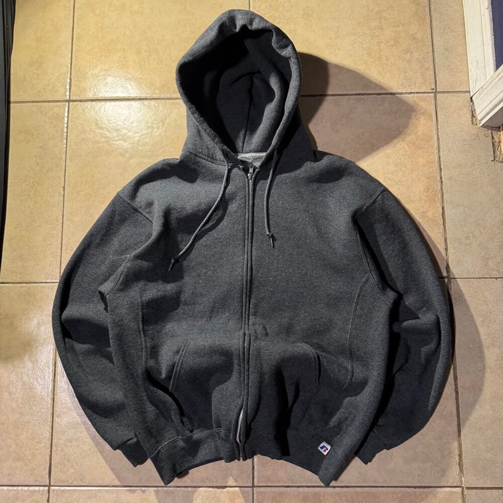 Russell athletic gray cotton hoodie Size L in mens